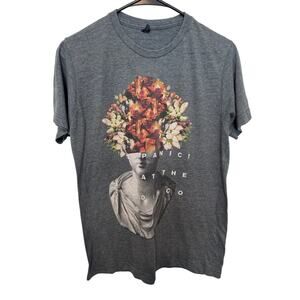 Panic At The Disco Floral Status Graphic Tee Shirt